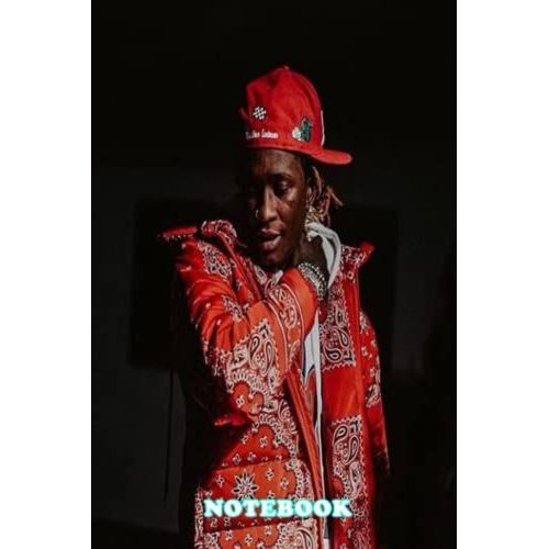Notebook : Young Thug Composition Notebook Lined Paper - Thankgiving Notebook 100 Pages For School Home Or Work #376