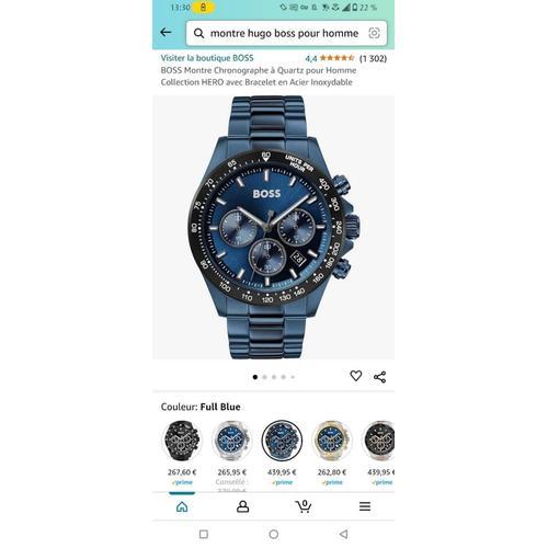 Montre Hugo Boss Collection Hero Full Blue