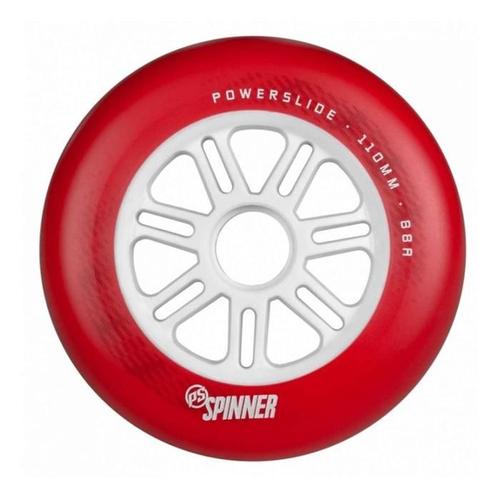 Roue Roller En Ligne Powerslide Spinner 110mm/88a, Matte Red, Pcs.