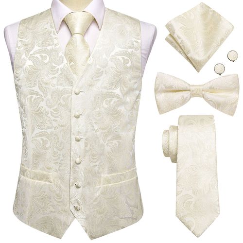 Hi-Aught-Ensemble De Boutons De Manchette Hanky Pour Homme,Gilet Brillant,Veste Pour Homme,Boutons De Manchette N?Ud Papillon,Or,Bleu,Rouge,Vert,Noir