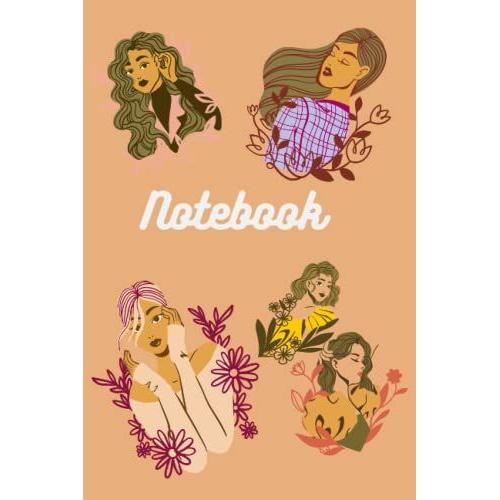Notebook: Girly Blank Lined Notebook