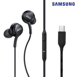 ORIGINAL - Ecouteurs AKG Casque Noir Kit Pieton Origine Samsung Prise USB-C Oreillette Main Libre Pour Apple iPhone 16 / Plus / Max / Pro Max - Noir