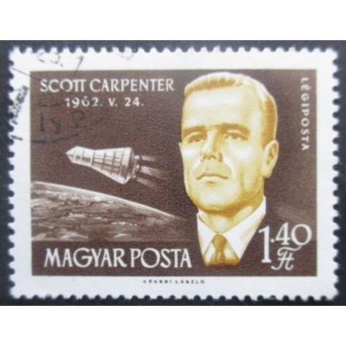 Hongrie Poste Aérienne N°246 Scott Carpenter Oblitéré