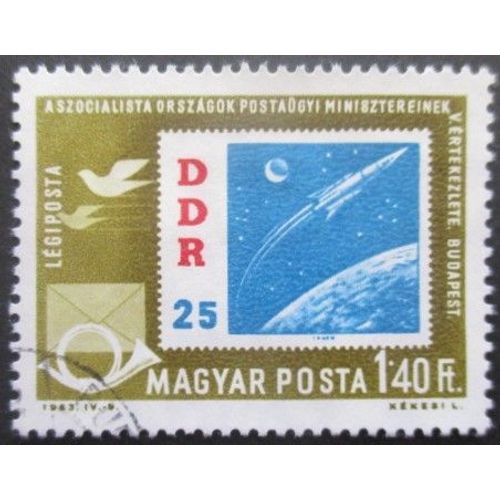 Hongrie Poste Aérienne N°266 Espace Oblitéré