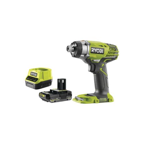 Pack RYOBI Visseuse à choc R18ID3-0 - 18V OnePlus - 1 Batterie 2.0Ah - 1 Chargeur