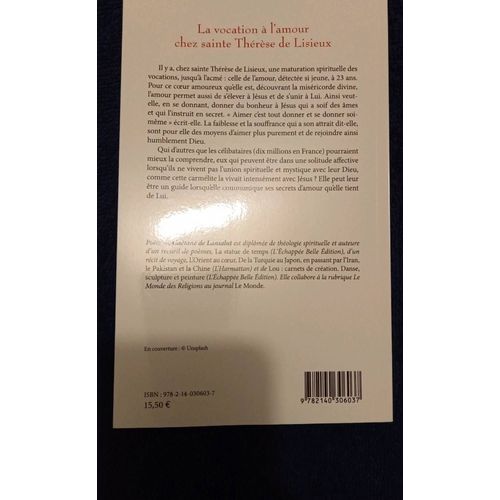 La Vocation À L'amour Chez Sainte Thérèse De Lisieux
