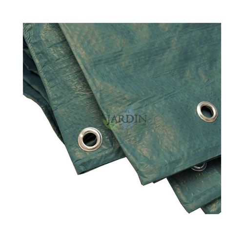 Voile D'ombrag Vert Renforcé 1,9 X 2,9 Mètres 120 Gr/M2 Avec ¿Illets, Toile Protection Solaire