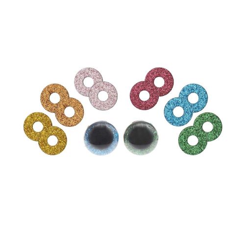 Set D'yeux De Sécurité Pour Peluches - 30mm 6 Couleurs 1 Paire - Rico Design Multicolore