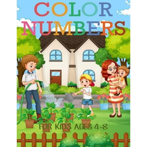 Mystery Coloring Book: Garden Color By Number: Color By Number Garden