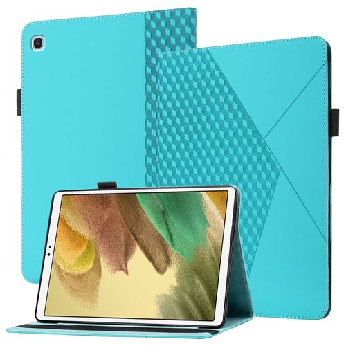 Coque Compatible Avec Samsung Tab A7 Lite 8.7 Sm-T220 T225,Étui En Cuir For Tablette À Rabat For Samsung Tab A7 Lite 8.7 Sm-T220 T225,Avec Support Et Carte De Slot,Bleu