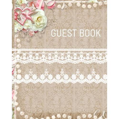 Guest Book: : Wedding /Anniversary / Special Occasion Unlined 60 Pages Guest Book/ Memory Book/ Photo Keepsake