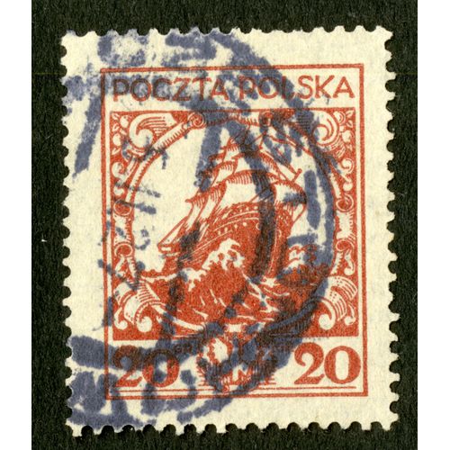 Timbre Oblitéré Poczta Polska,Voilier,20 Gr
