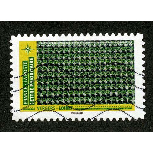 Timbre Oblitéré Vergers,Loiret,France,La Poste,Lettre Prioritaire