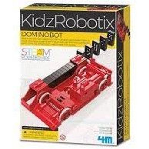 4m Kidzrobotix: Dominobot 16-57cm, Met Gedetailleerde Instructies, Werkt Op 2x1.5v Aaa Batterijen (Niet Inbegrepen), Doos, 8+