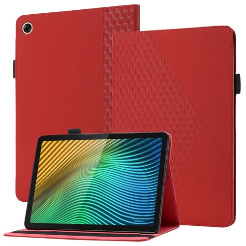 Coque Compatible Avec Oppo Realme Pad 10.4,Étui En Cuir For Tablette À Rabat For Oppo Realme Pad 10.4,Avec Support Et Carte De Slot,Rouge