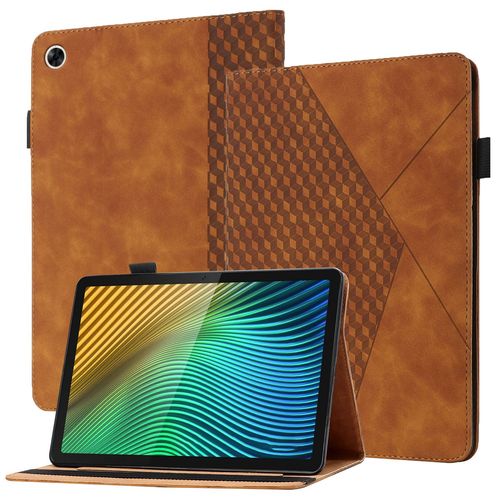 Coque Compatible Avec Oppo Realme Pad 10.4,Étui En Cuir For Tablette À Rabat For Oppo Realme Pad 10.4,Avec Support Et Carte De Slot,Marron