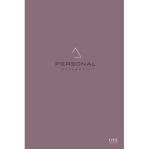 Ope Collection - Personal Notebook Misterious Purple Edition | Carnet A5 - 200 Pages Blanches Lignées 90g/M²: Cahier D'écriture, Bloc-Note, Croquis, Dessin, Journal Intime Adulte