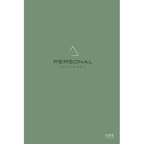 Ope Collection - Personal Notebook Forest Green Edition | Carnet A5 - 200 Pages Blanches Lignées 90g/M²: Cahier D'écriture, Bloc-Note, Croquis, Dessin, Journal Intime Adulte