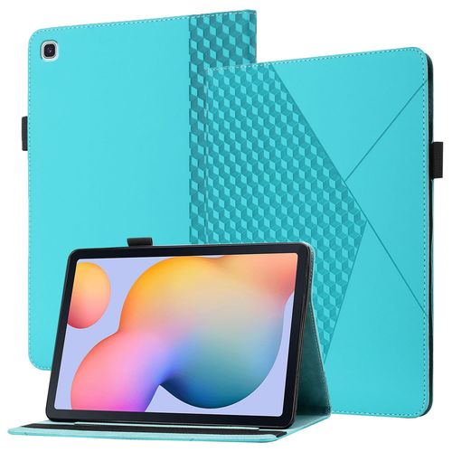 Coque Compatible Avec Samsung Tab S6 Lite Sm-P610 T615,Étui En Cuir For Tablette À Rabat For Samsung Tab S6 Lite Sm-P610 T615,Avec Support Et Carte De Slot,Bleu
