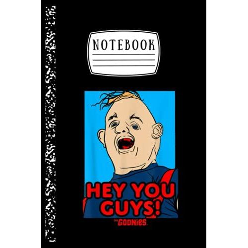Notebook: The Goonies Sloth Hey You Guys Notebook Ruled Lined Notebook Pages For Writing