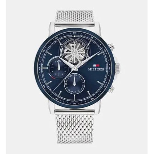 Tommy Hilfiger - Montre Homme Starwalker Bleu 1710609 - Argenté