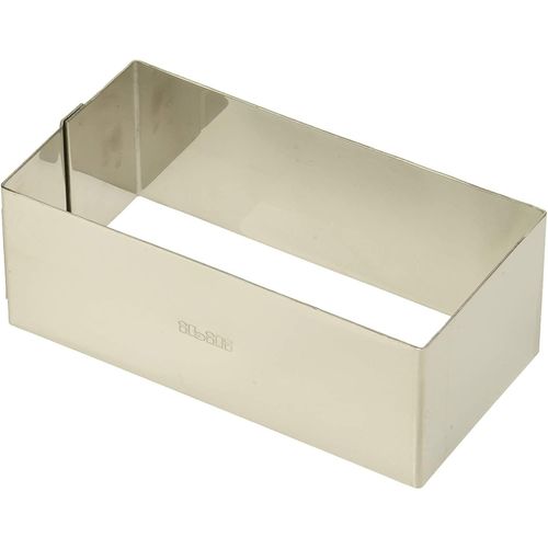 Ibili Cadre Patissier En Inox Rectangulaire 12x6x4,50 Cm