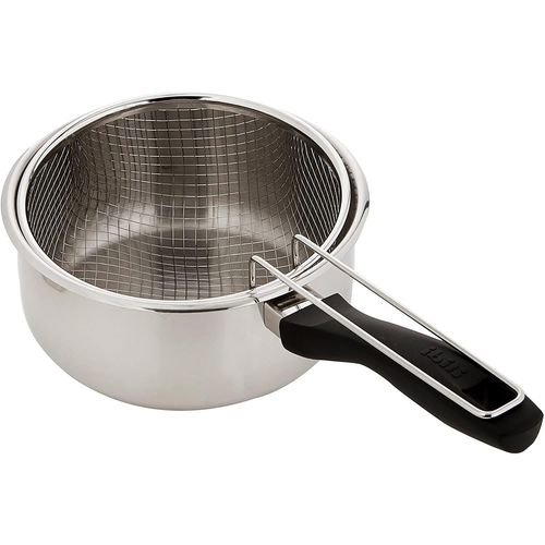 Ibili Casserolle Inox Induction Avec Panier 18 Cm