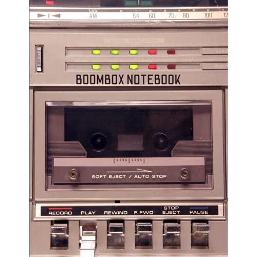 Boombox Notebook: Retro Tape Deck Player Journal