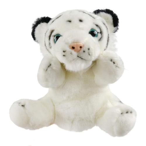 Marionnettes À Main Avec Jouets En Peluche, Accessoires De Conte, Jouets Pour Le Jeu Imaginatif, Le Conte, L'enseignement, L'école Maternelle Et Les Jeux De Rôle (Tigre Blanc)