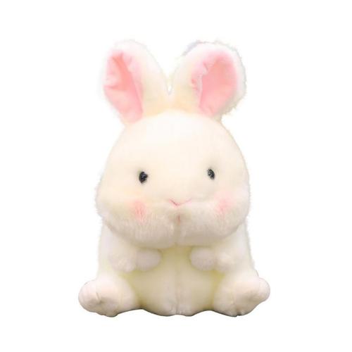 Animal En Peluche Super Soft Toy 18"", Lapin Blanc Cuddle Pillow