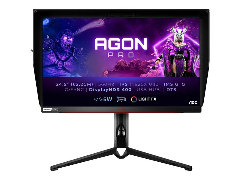 AOC Gaming U28G2XU2-28 UHD Moniteur 144 Hz, 1 ms, FreeSync Premium Pro,  HDR400 (3840 x 2160, HDMI, DisplayPort, Hub USB) Noir/Rouge : :  Informatique