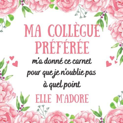 Collegue Préférée: Livre D'or Départ Collègue Travail Femme | À Compléter De Messages Et Photos | Cadeau Femme Original