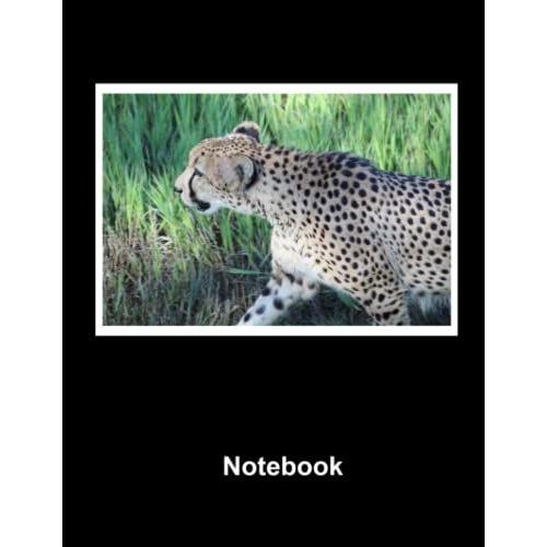 Cheetah Photo Notebook: Composition Notebook / College Ruled / 8.5 X 11 / 100 Pages / Glossy Cover