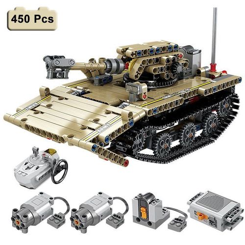 Réservoir D'assaut - Blocs De Construction De Modèle De Voiture Militaire Pour Garçon Plus De 500 Pièces Réservoir Rc Cadeaux D'anniversaire De Noël Jouets Télécommandés Pour Enfants