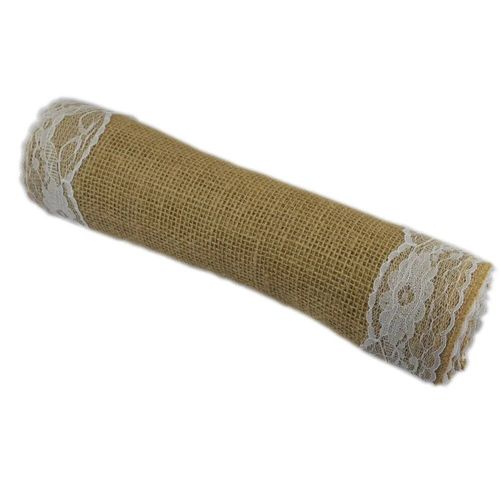 Chemin De Table En Toile De Jute Naturelle,Vintage,Dentelle Rustique,Mariage,Anniversaire,Ixde Noël,Pour La Maison