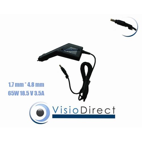 Alimentation Chargeur voiture auto sur prise allume cigare pour ordinateur portable HP COMPAQ Pavilion dv2000 - Visiodirect -
