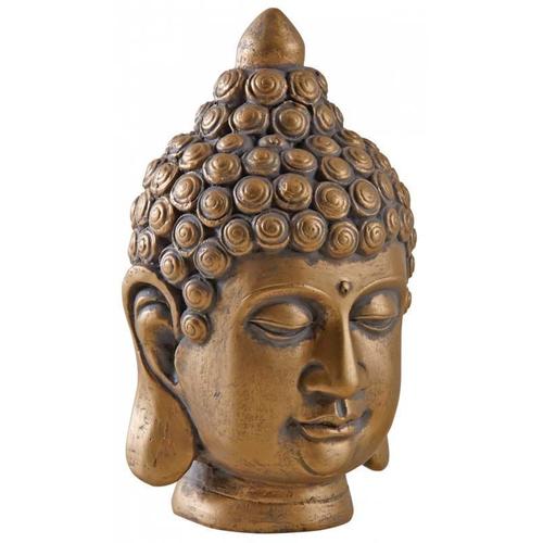 Tête de Bouddha doré antique
