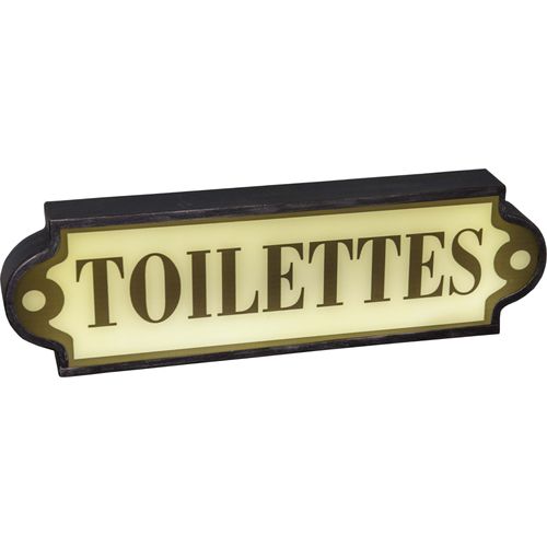 Enseigne lumineuse Toilettes 43 cm