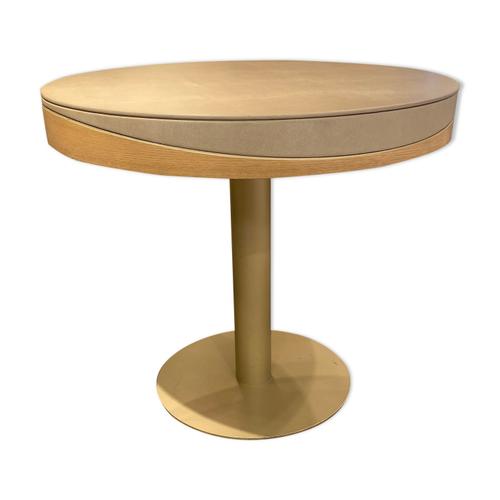 Table En Cuir Daposagneau Vritable Beige