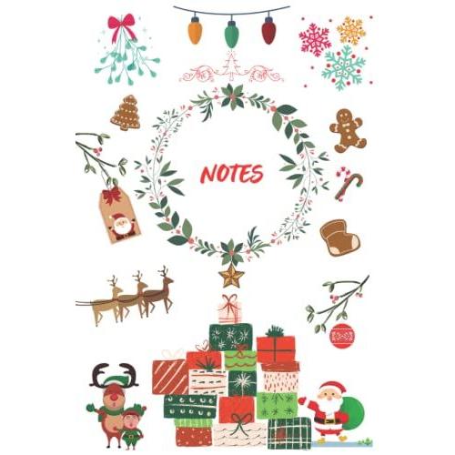 Christmas Notebook: Christmas Inspired Cute Notebook | Lined | College-Ruled | Notes | Journal | Holiday Season Design