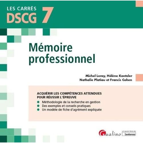 Mémoire Professionnel Dscg 7