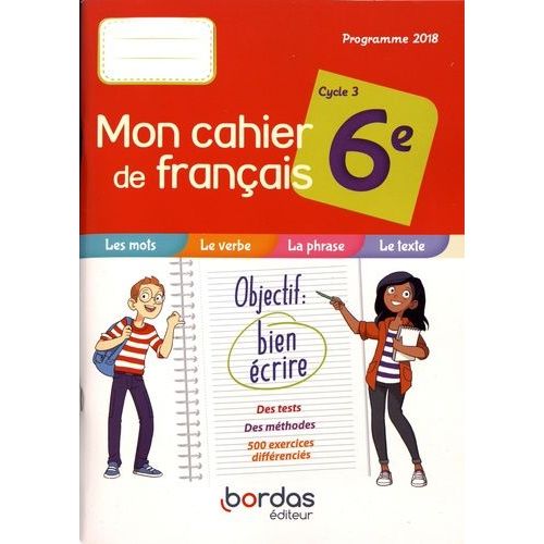 Mon Cahier De Français 6e Cycle 3