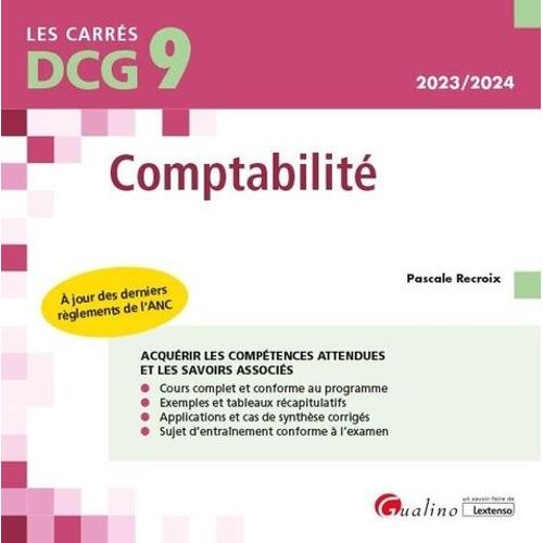 Comptabilité Dcg 9 - Cours Et Applications Corrigées