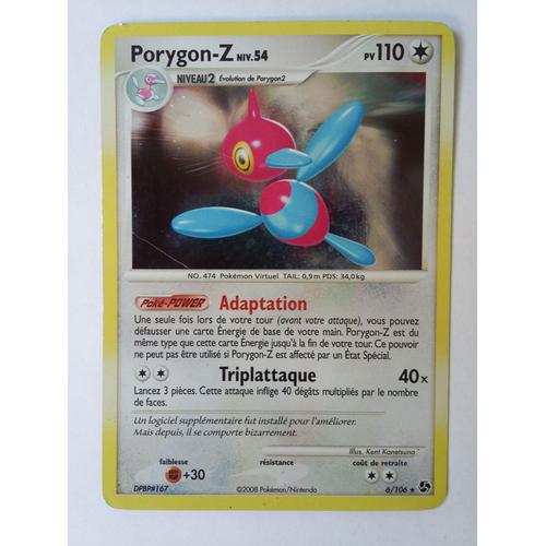 Carte Pokémon:Porygon-Z N°6/106 Rare Holo Série Duels Au Sommet Version Française