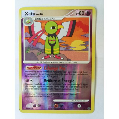 Carte Pokémon:Xatu N°44/132 Rare Holo Reverse,Série Merveilles Secrètes Version Française.