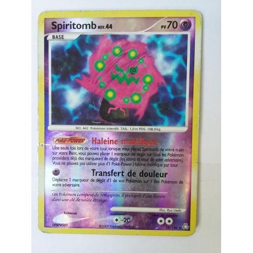 Carte Pokémon:Spiritomb N°16/146 Rare Holo Reverse,Série Éveil Des Légendes Version Française.