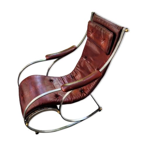 Fauteuil Bascule Ou Rockingchair De Cooper Pour Winfield Bordeaux