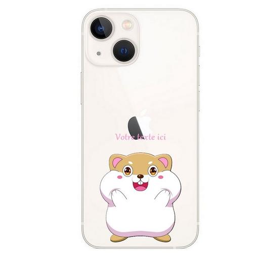 Coque Iphone 13 Mini Hamster Kawaii Avec Votre Texte