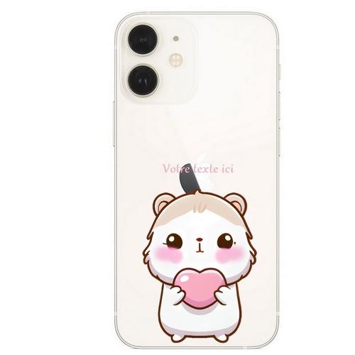 Coque Iphone 12 Mini Hamster Kawaii Coeur