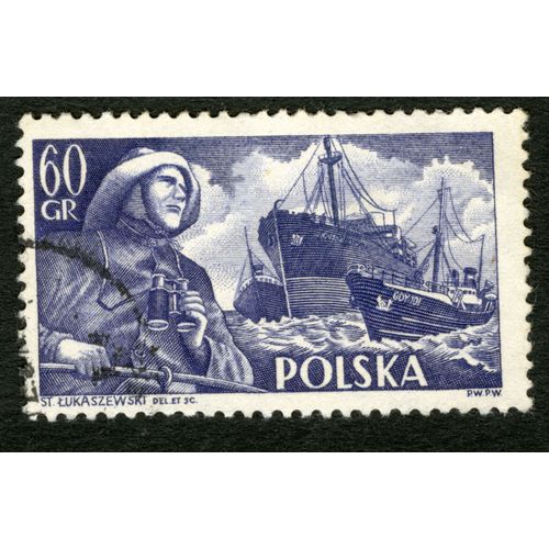 Timbre Oblitéré Polska,Gdy 101,Lukaszewski,60 Gr